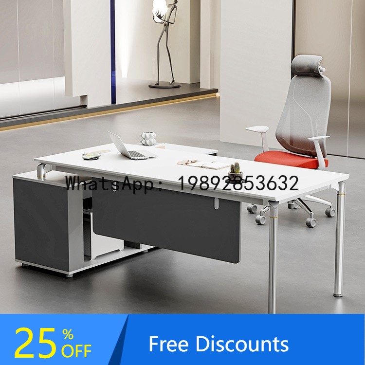 Office Tech Furniture - Biurko YFY Proste, Nowoczesne, Lekko Luksusowe,