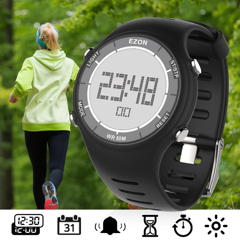 Digital Timer Countdown - EZON Nowy Modny Damski Cyfrowy Zegarek
