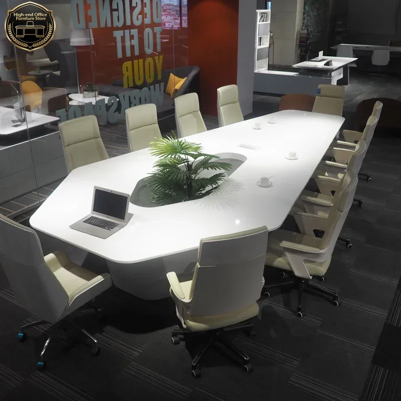 Office Tech Furniture - Nowoczesne białe, zaawansowane technologicznie, inteligentne meble