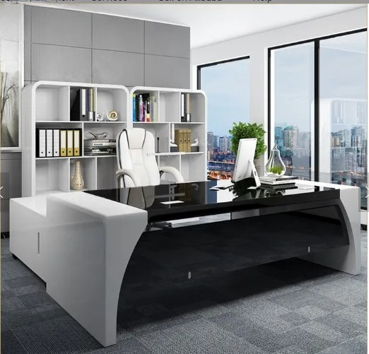 Office Tech Furniture - Nowoczesne biurko komputerowe dla dyrektora generalnego,