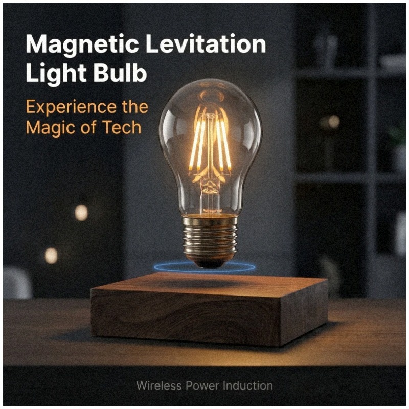 Office Technician - Magnetyczna Lewitująca Bezprzewodowa Żarówka LED Lampa
