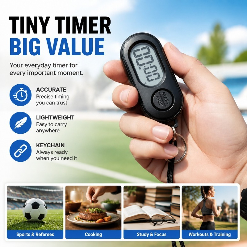 Digital Timer Countdown - Cyfrowy stoper z timerem, mały zegar