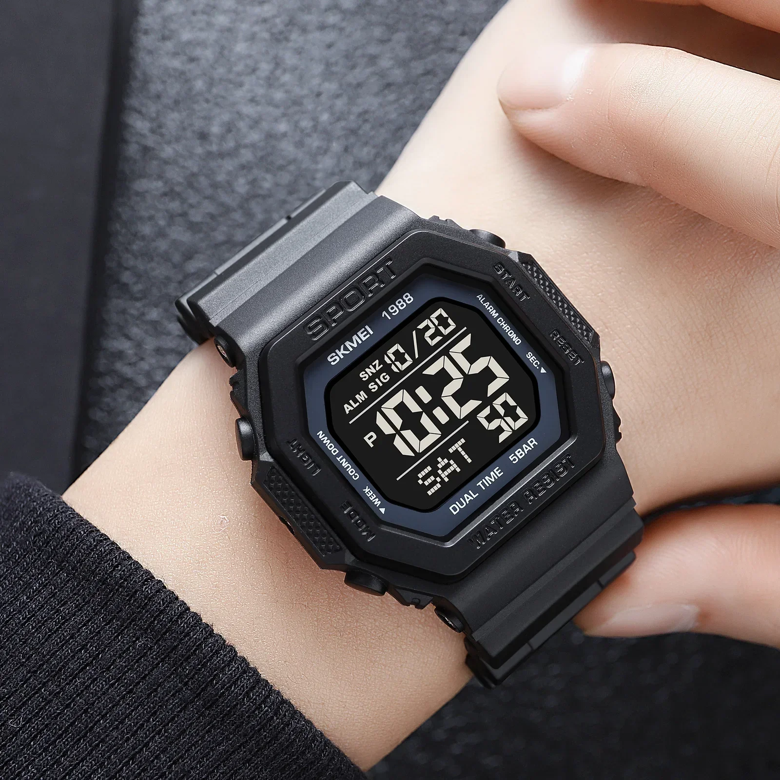 Skmei 1988 męski wojskowy zega – Digital Timer Countdown recenzja i cena
