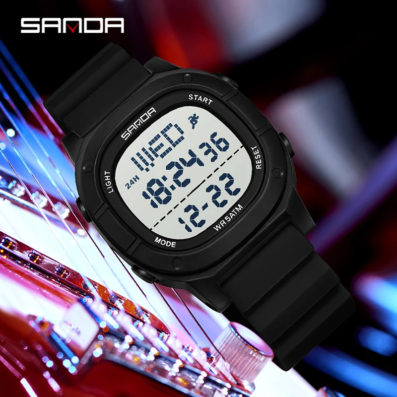 SANDA Nowoczesny Męski Zegarek – Digital Timer Countdown recenzja i cena