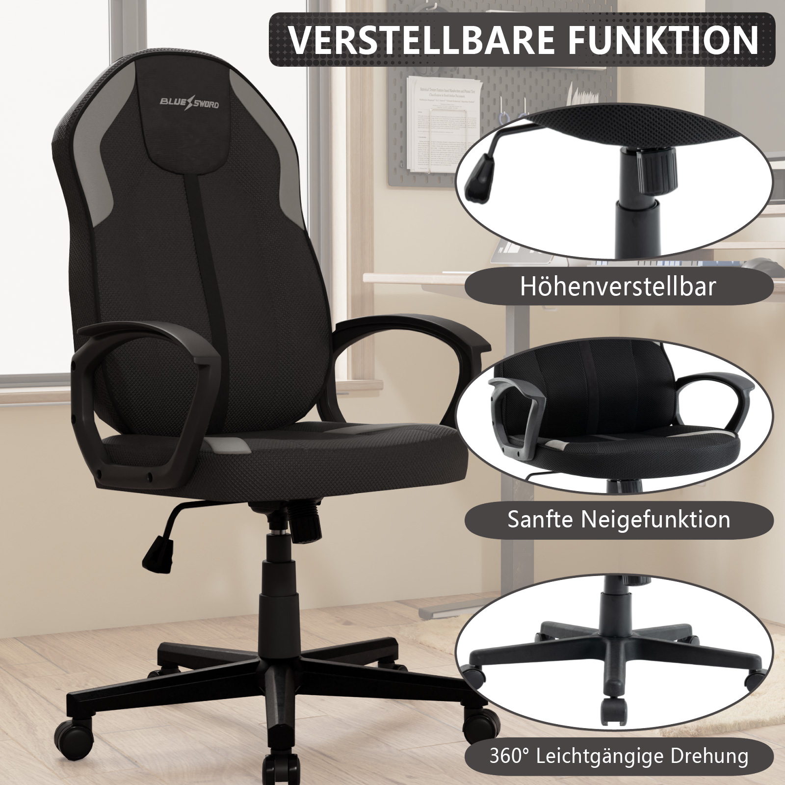 Ergonomiczne krzesło biurowe V – Office Tech Furniture recenzja i cena